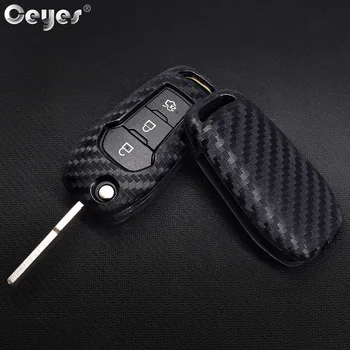 

Ceyes For Ford Focus Everest Explorer Edge Kuga Auto Fold Remote Key Cover Case Car Protective Accessories Key Shell Car Styling
