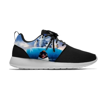 

Cartoon penguin Hot Cool Popular Kids Sport Running Shoes High Quality Casual Breathable Print Sneakers Gift Children Boys Girls