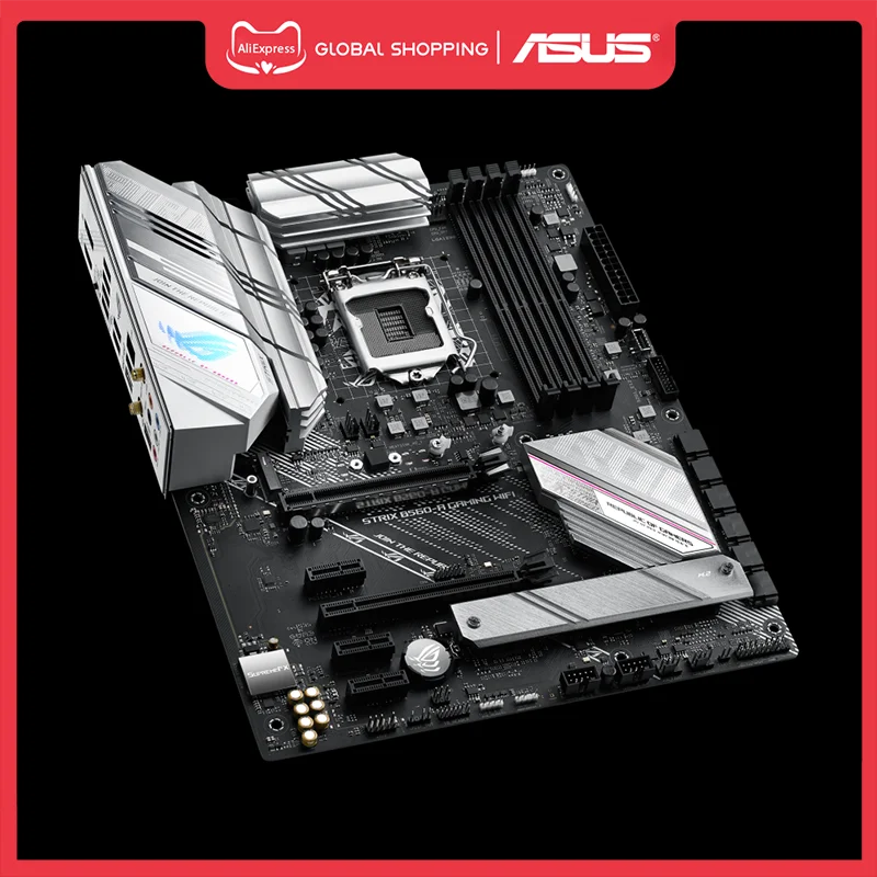 ASUS ROG Strix B560-A Gaming WiFi LGA 1200 (Intel 11th/10th Gen) ATX  Motherboard PCIe 4.0 8+2 Teamed Power Stages