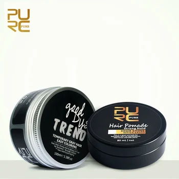 

PURC Hair Color Wax Dye One-time Molding Paste Seven Colors and Strong Hold High Shine Natural Hair Pomade for hair style Fashio