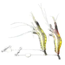 

35% Discounts Hot! 1Pc 75mm Soft Plastic Lifelike1 Simulation Shrimp Glow in The Dark Fishing Lure