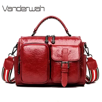 

Vintage Crossbody Bags For Women 2020 High capacity Shoulder Messenger Bag Multifunction Women Fashion Top-handle bag San A Main
