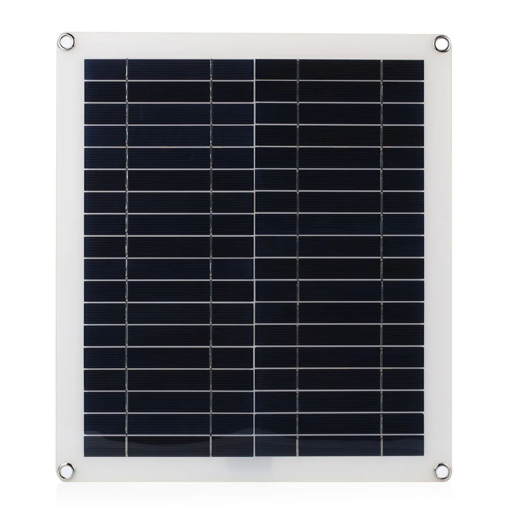 

Solar Panel Solar Charging Equipment Solar Cells 20W 42*37*0.3cm Polysilicon Home Improvement Car Powered Reusable Outdoor
