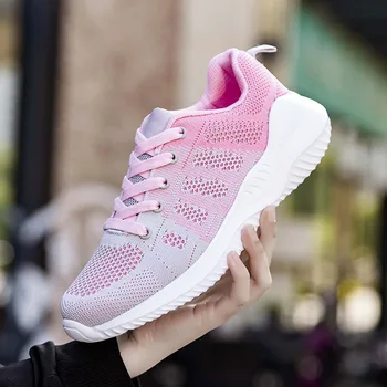 

2020 Fashion Women Lightweight Sneakers Running Shoes Outdoor Sports Shoes Breathable Mesh Comfort Running Shoes