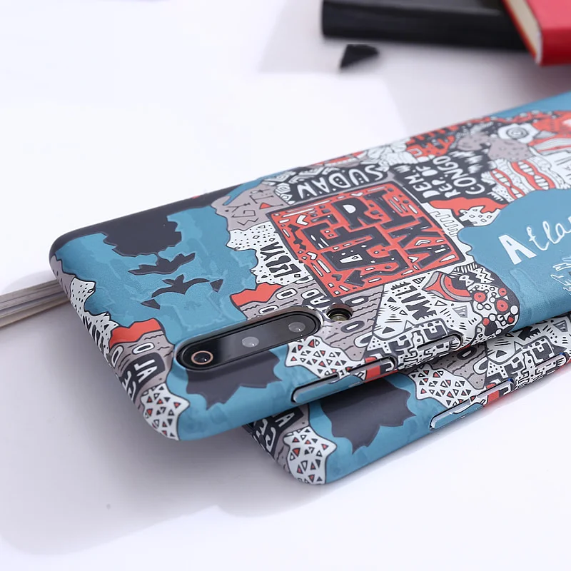 multicolor Africa map Plastic hard shell case For Oneplus 7T Pro 7 Pro 6 6T case cover