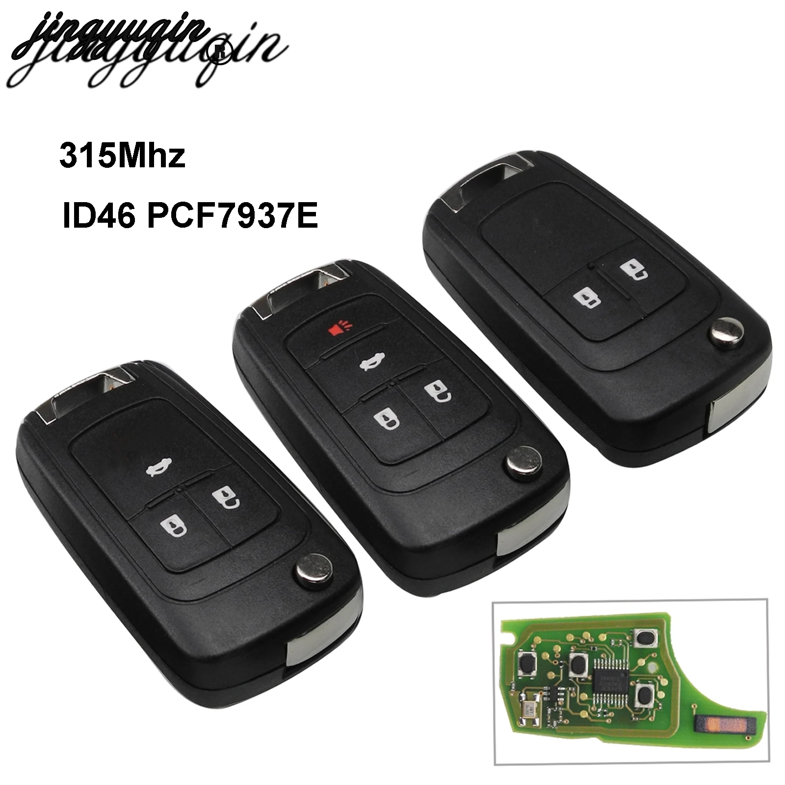 Jingyuqin 2/3/4 кнопки дистанционного ключа автомобиля для Chevrolet Onix/Новый Prisma (MKII)