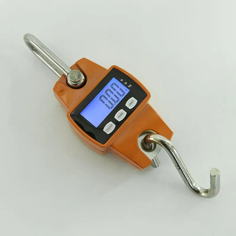 

Electric Hook Scale Hanging Digital Balance Scale With Dismountable S-Hook Pounds Kg Unit For Weighing Luggages Vertically Place