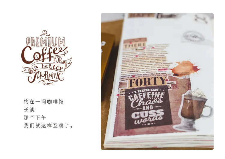 64 шт./лот журнал японский бумажный цветок винтажный календарь кофе декоративный дневник милые наклейки Скрапбукинг хлопья канцелярские принадлежности