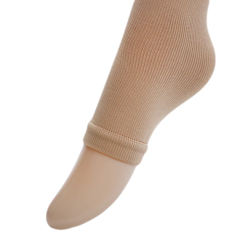 Модные Компрессионные носки на молнии 1 пара поддержка ног до колена Чулки с