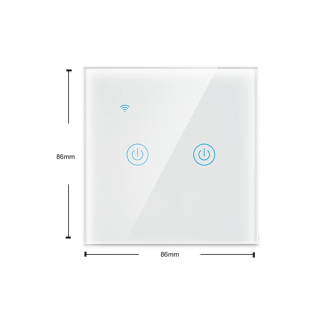 Smart Light Switch Mobile Phone Remote Control Intelligent Wireless Remote Control Voice Timer Switch EU Standard 1/2/3 Gang