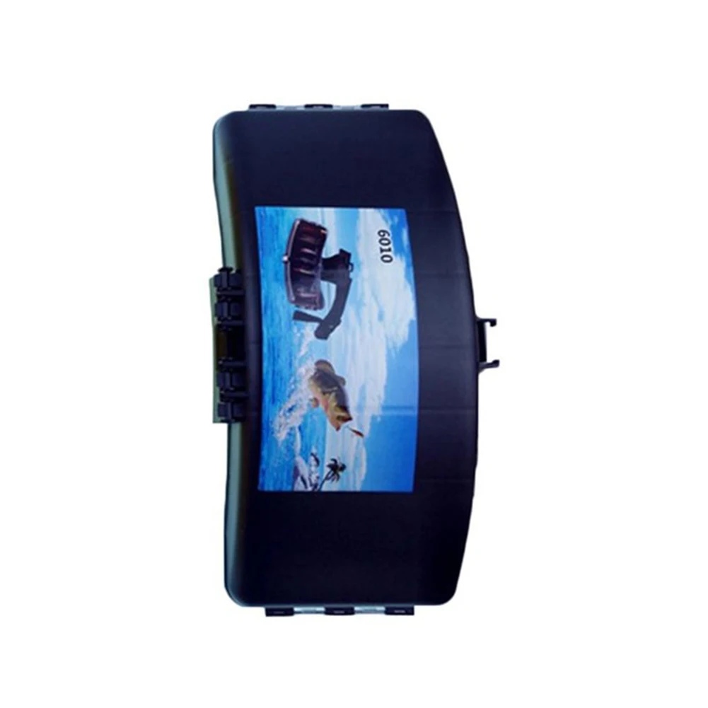 

Holder Waterproof Folding Accessories Carry Tackle Outdoor Storage Case ABS Waist Belt Lures Box Portable Fish Bait Box