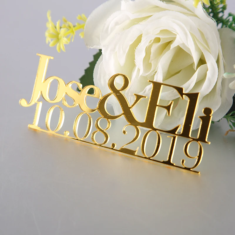XY-Gold Wedding Place Cards Personalized Acrylic Laser Cut Names name settings tags Signs | Дом и сад
