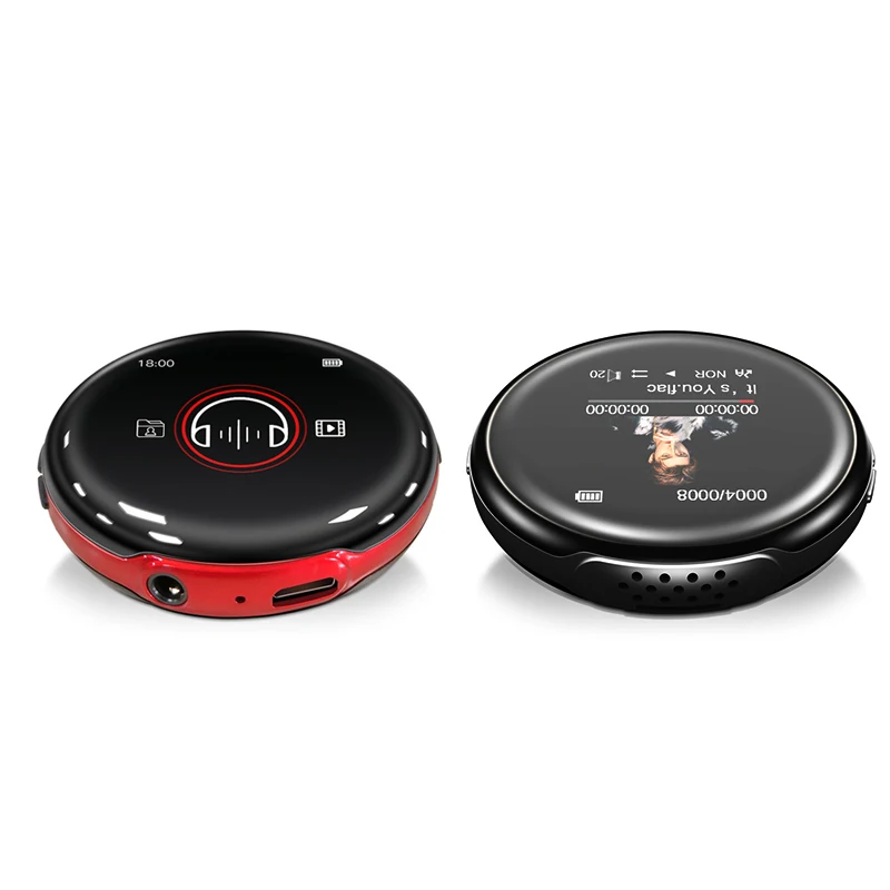 Круглый Bluetooth MP3-плеер встроенный динамик с FM Электронная книга звук портативный аудио 8 Гб Запись видео мини спорт музыкальный плеер
