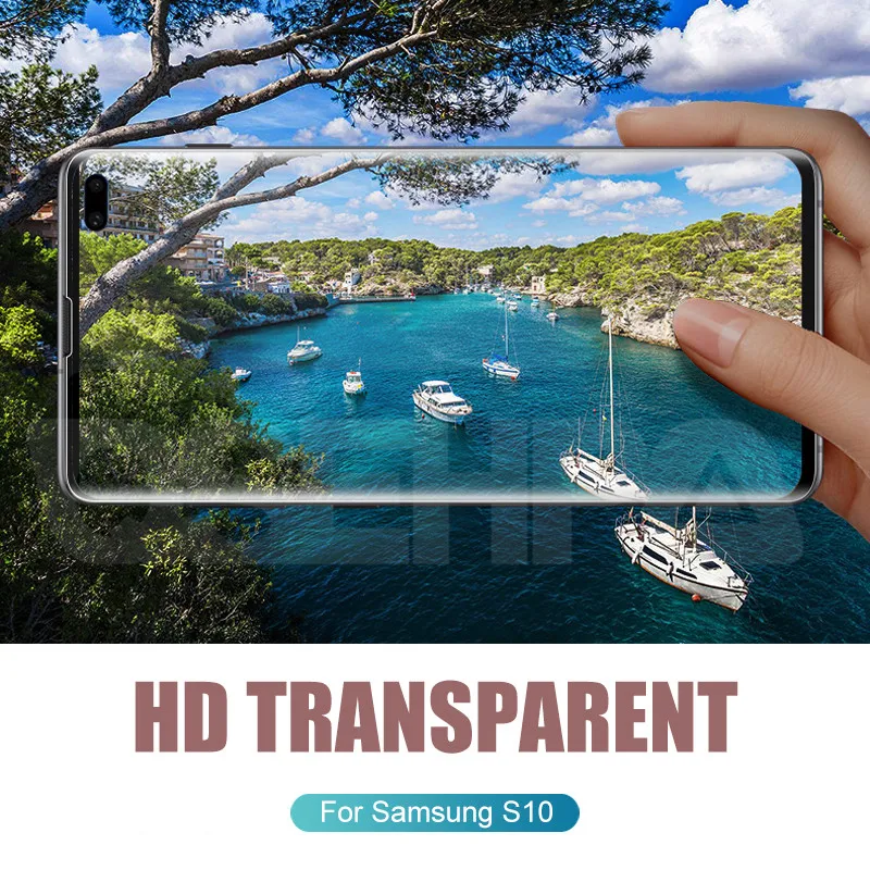 100D полное покрытие из закаленного стекла для samsung Galaxy S10 S9 S8 Plus S7 Edge glass Note 10 Pro 9 8 Защитная пленка для экрана