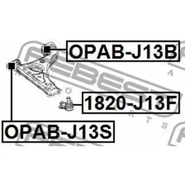 Ball bearing OPEL MOKKA 12-bottom. the lion/rights. FEBEST 1820-J13F | Автомобили и мотоциклы