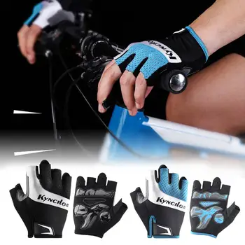 

1Pair Half Finger Gloves Velvet Anti-Slip Adults Sport Gloves Summer Bicycle Gym Fitness Gloves MTB Road Black Cycling Gloves