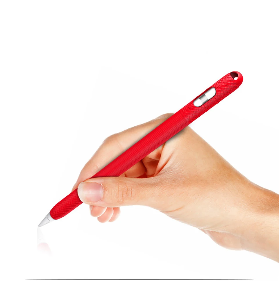 Цветной Мягкий силиконовый чехол совместимый с Apple Pencil 1 iPad планшетом сенсорной