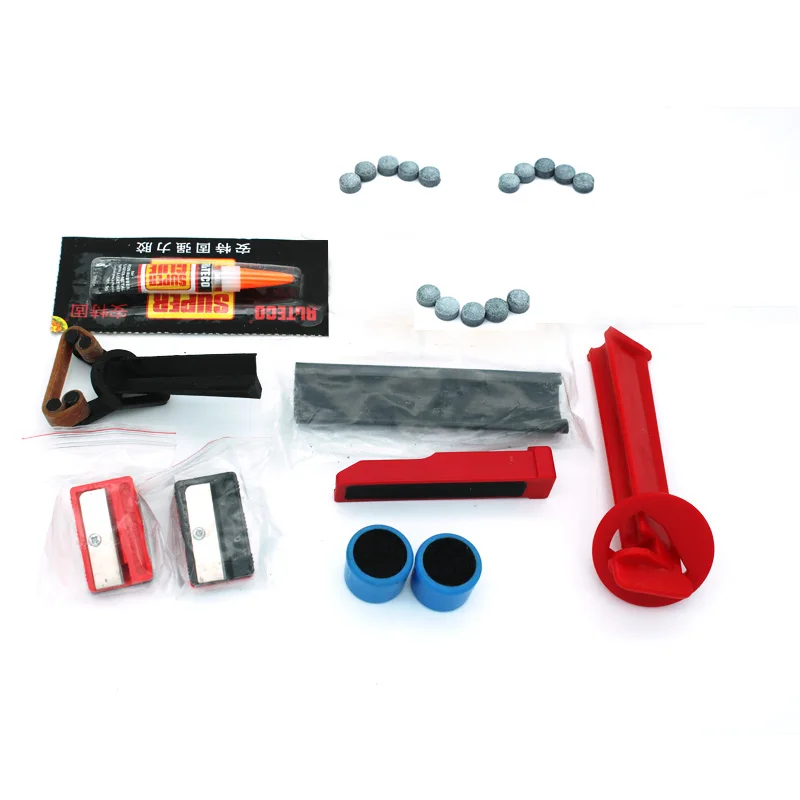 

Pool Cue Tip Accessory Repair Kit: pool cue tip and Glue and Tip repair tool