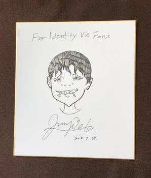 

handwritten illustrations Junji Itou autographed Shikishi Art Board rare 082019