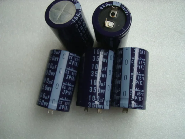

4PCS Japan Nichicon 350V 100uf jp of Square Foot Large Current High Pressure Tube Amplifier Filter Capacitor free shipping
