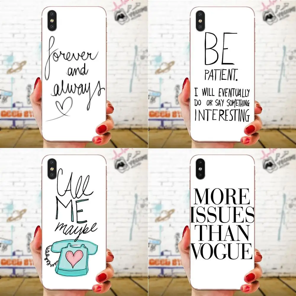 

For Xiaomi Redmi Mi 4 7A 9T K20 CC9 CC9e Note 7 9 Y3 SE Pro Prime Go Play Cover Case Proverb Phrase Motto Valentines Day