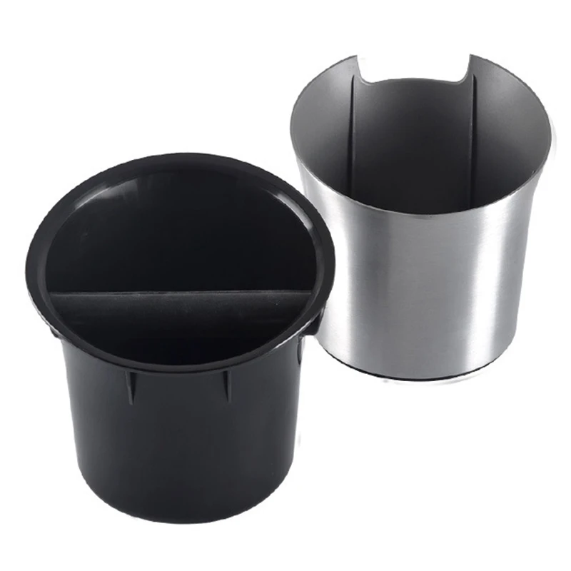 

ABRA-Espresso Knock Box Shock-Absorbent Durable Barista Style Knock Box with Removable Knock Bar and Non-Slip Base Gift(Round)