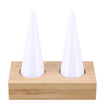 

Fashion Solid Wood Ring Display Tray Ring Display Showcase Jewelry Display Stand