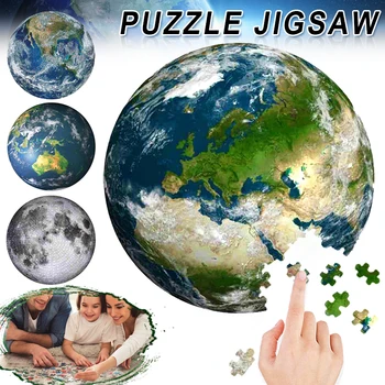 

1000 Pieces Adult Difficult Circular Jigsaw Puzzle Moon Funny Toys Learning TN99