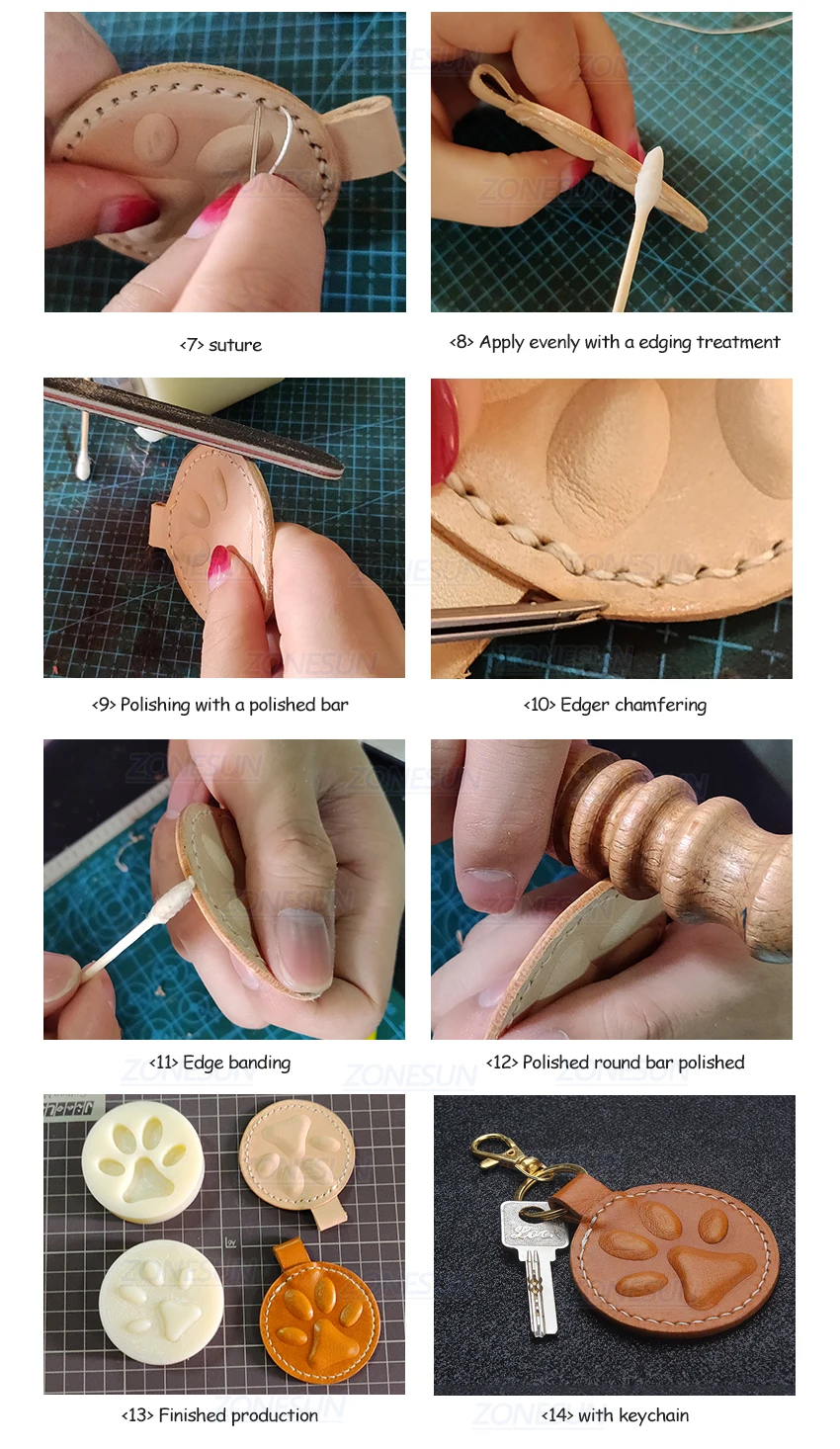 狗猫爪钥匙扣-塑料压模_04