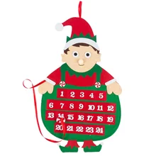 Рождественский подвешиваемый календарь с обратным отсчетом, календарь Санта-Клауса, праздничная зона, календарь с героями мультфильмов, сделай сам, ремесло, новогодние вечерние украшения