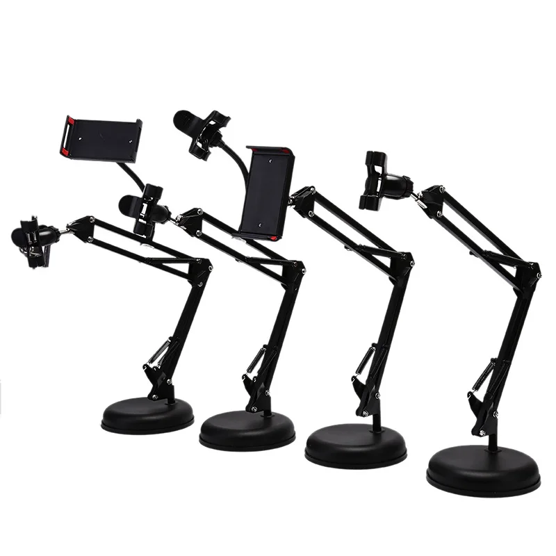 Foldable Phone Holder Desktop Stands Brackets Mobile Phone Holder Tripods Stand For Recording Live Video Bloggers