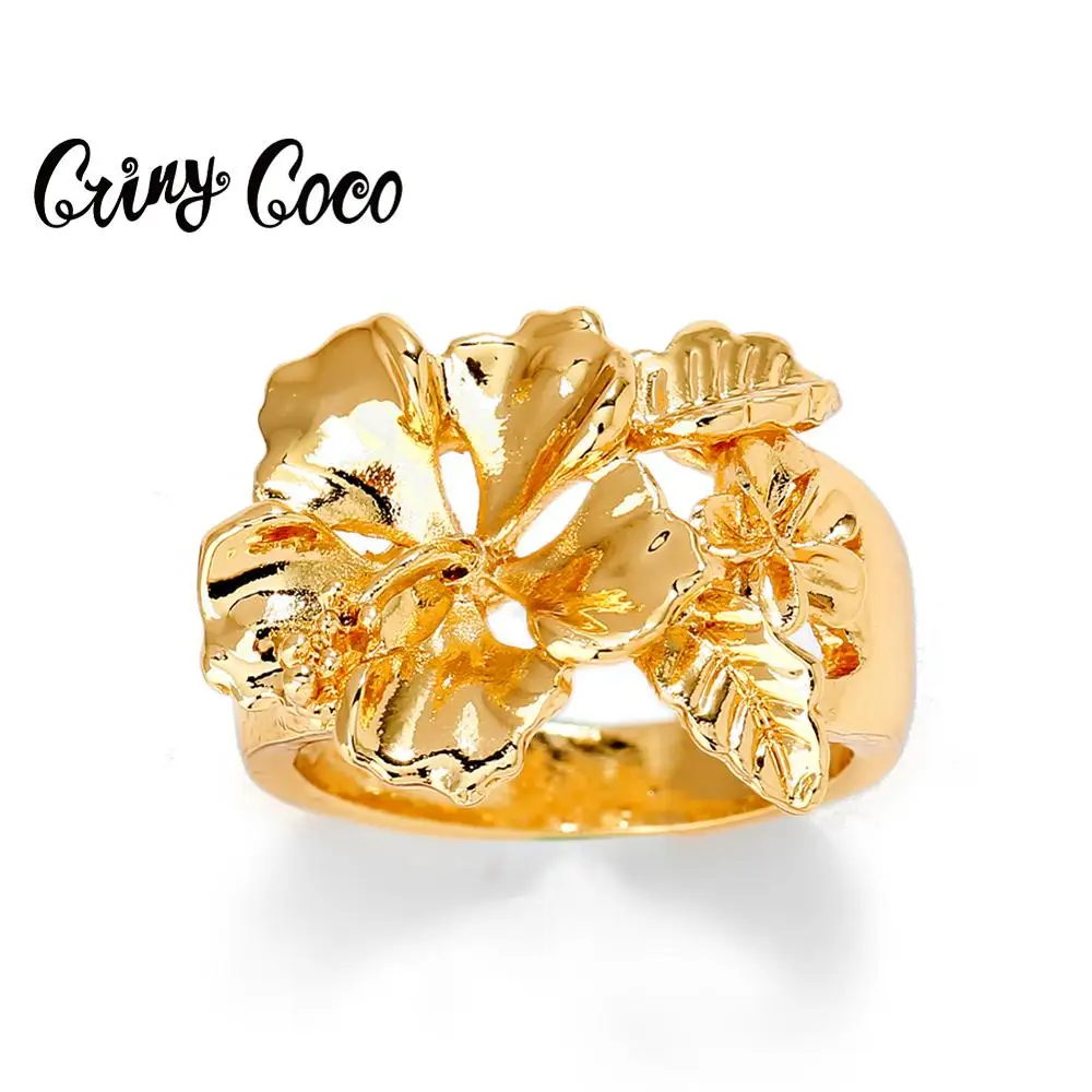 Cring Coco Гавайские ювелирные кольца для женщин 2020 модное кольцо с цветком плюмерии новый дизайн Полинезия Riman