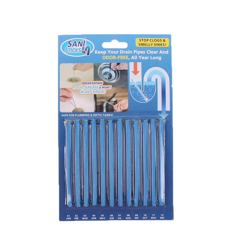 Палочки очиститель слива и дезодорант палочки масло раковина Unblocker