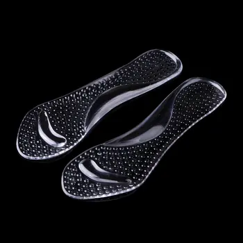 

Soft Anti-pain Support Transparent Silicone Heels Thick Soles insoles Women Pad for Foot Care Tool