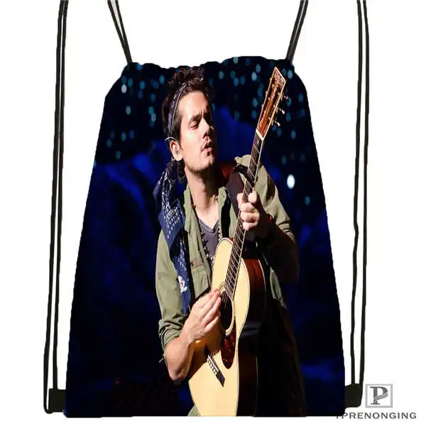 

Custom john-mayer- Drawstring Backpack Bag Cute Daypack Kids Satchel (Black Back) 31x40cm#180611-03-125