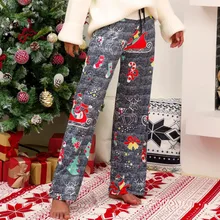 ^#Cheap Christmas Printing Sashes Casual Wide Leg Pants Elastic Pants New Year Bell Christmas Tree Elk Lucky Star Print Festival Pants L ^#Cheap Christmas Printing Sashes Casual Wide Leg Pants Elastic Pants New Year Bell Christmas Tree Elk Lucky Star Print Festival Pants L