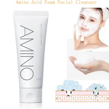 

Amino Acid Foam Cleanser Hyaluronic Face Wash For Dry Oil Skin facial cleanser Control Blackhead Remover Shrink Pores Skin Care