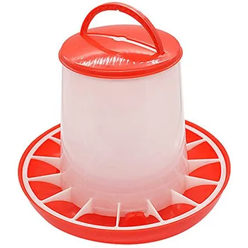 

Poultry Feeder Plastic Hanging Feeding Waterer Combo Bucket Dispenser Fully Poultry Drinking Machine Cup Convenient Durable