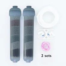 Cartouches filtrantes 6 en 1, minéral Post-alcalin avec KDF, charbon activé pour la Purification de l'eau, osmose inverse, 2 unités/paquet