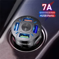Car Mobile Phone Charger USB Charger For Iphone 11Pro GPS Fast Charging Car-Charger Dual USB Charger For Xiaomi Huawei Tablet