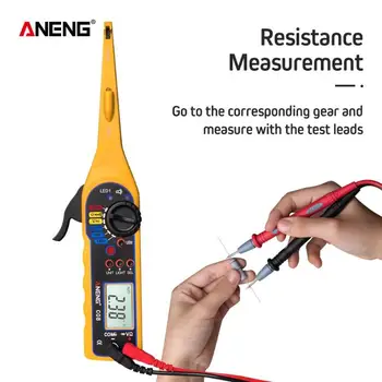 

Ultra-Portable Digital Multimeter Handheld Meter Digital Multimeter line inspection Tool Ohm Hz Tester Polarity Judgment Tool