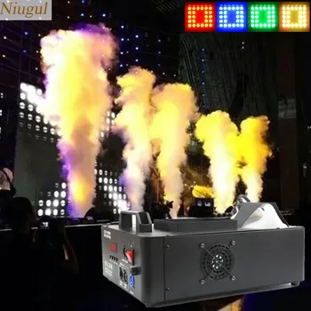 

1500W LED Fog Machine DMX512 Remote Control Vertical Smoke Machine With RGB LED Lights Disco DJ Bar Club Halloween Stage Fogger