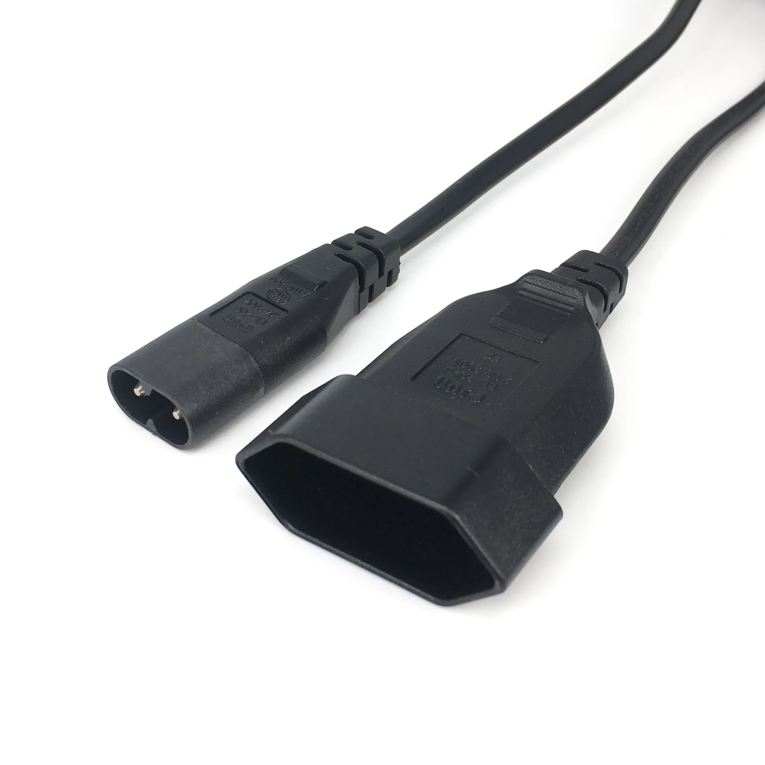 Кабель-удлинитель IEC320 C8 штекер-Европа штекер CEE7/16 розетка для PDU UPS 35 см |