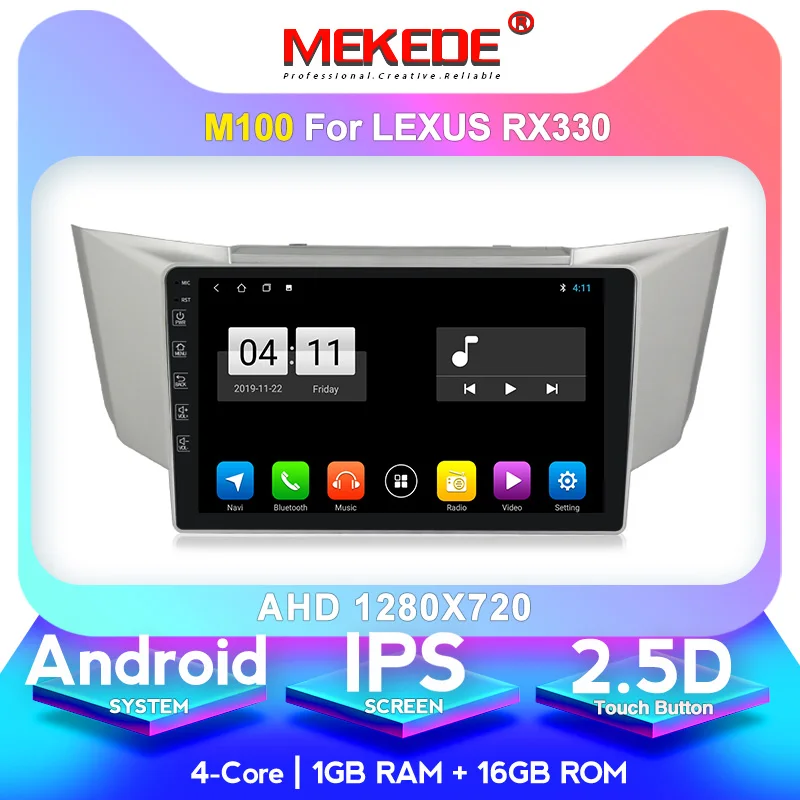 8 ядерный 4+ 64G DSP автомобильный Радио Мультимедиа Видео плеер для Lexus RX300 RX330 RX350 RX400H Toyota harrier 2003-2009 2.5D ips экран 4G - Цвет: 16G  model