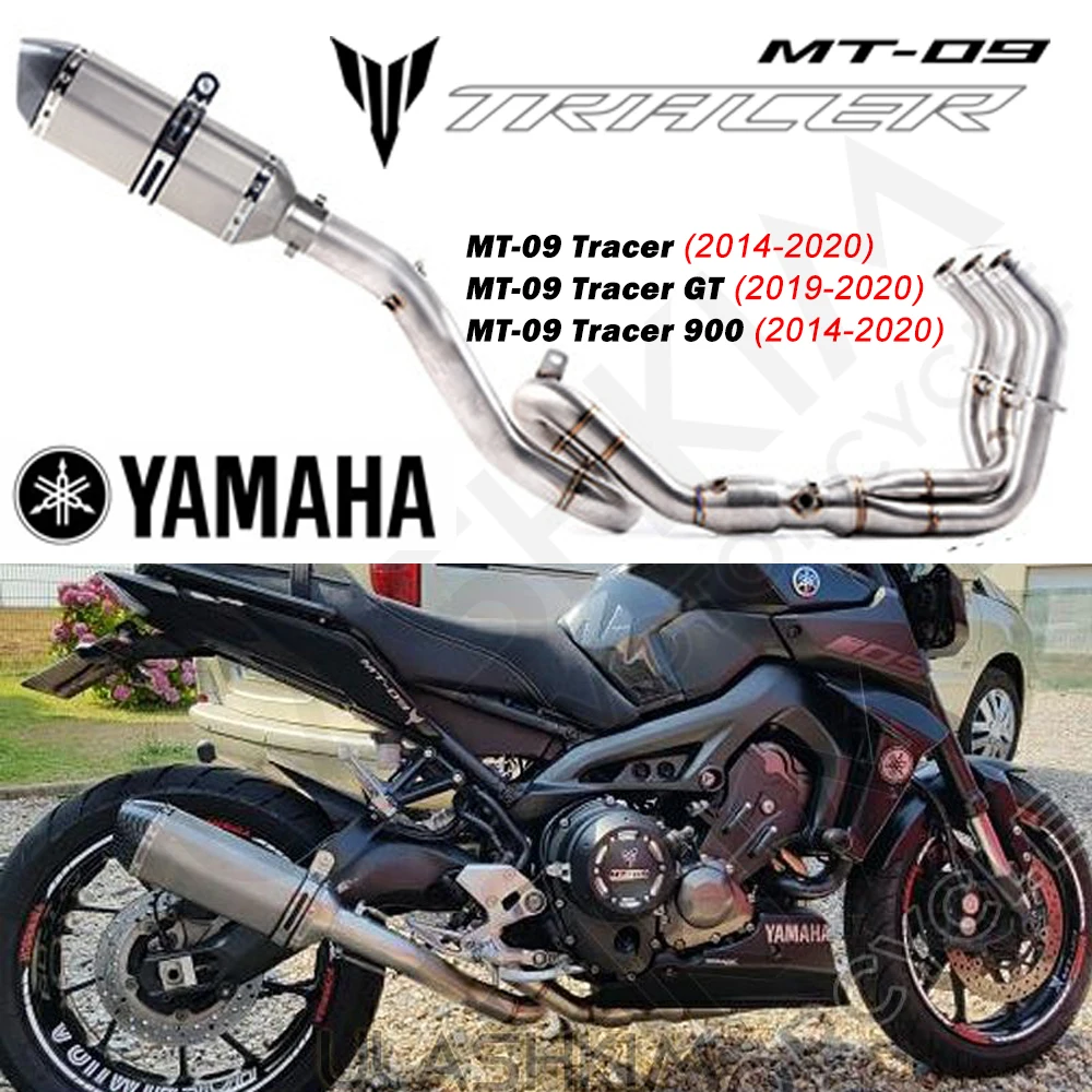 Выхлопных газов для Yamaha MT 09 FZ 2013 2018 SP 2017 2020 Tracer 900 2014 мотоцикл выхлопной глушитель