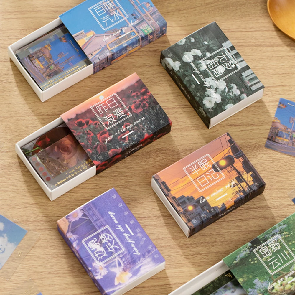 60 Pcs Boxed Island Rose Garden Scenario Washi Adesivi Di Carta Per Pianificatori Adesivi Scrapbooking Kid Diy Arts Craft Album Sticker