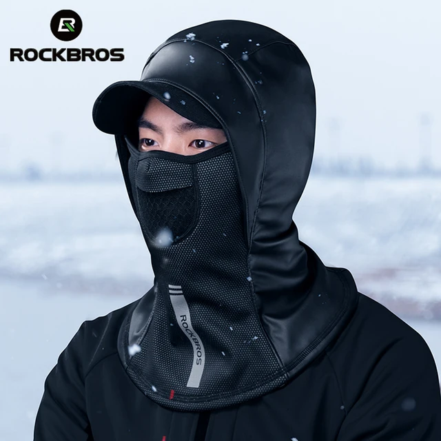 US $7.30 ROCKBROS Winter Thermal Fleece Ski Mask Snowboard Hood Full Face Cover Scarfs Outdoor Balaclava Win