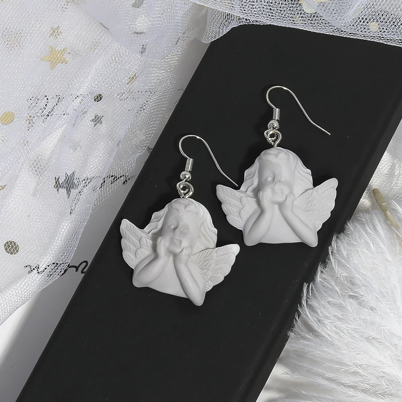 Cute Cupid Angel Drop Earrings For Women Vintage Angel Pendant Brincos Fashion Cool Friendship Gifts drop earrings,pendant earrings