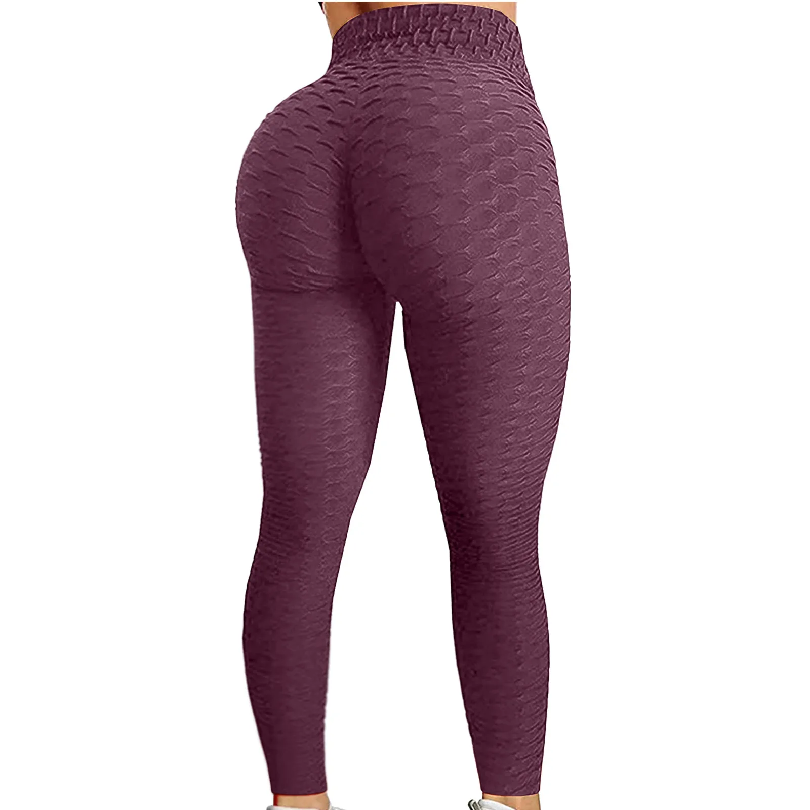 High Waist Yoga Pants Leggings Women Bubble Hip Lifting Exercise Fitness Running Pants Elastic Tights Колготки Штаны Женский