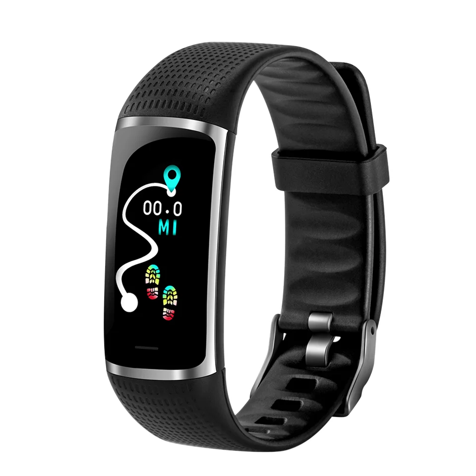 Black Спортивные Смарт-часы с Bluetooth для женщин и мужчин, браслет с монитором артериального давления, водонепроницаемый фитнес-трекер, браслет B32 - Цвет: Black